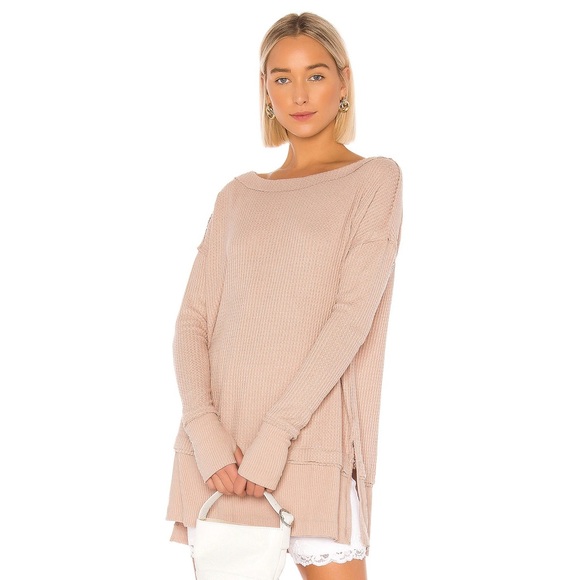 Free People Tops - Free People North Shore Thermal in Sand